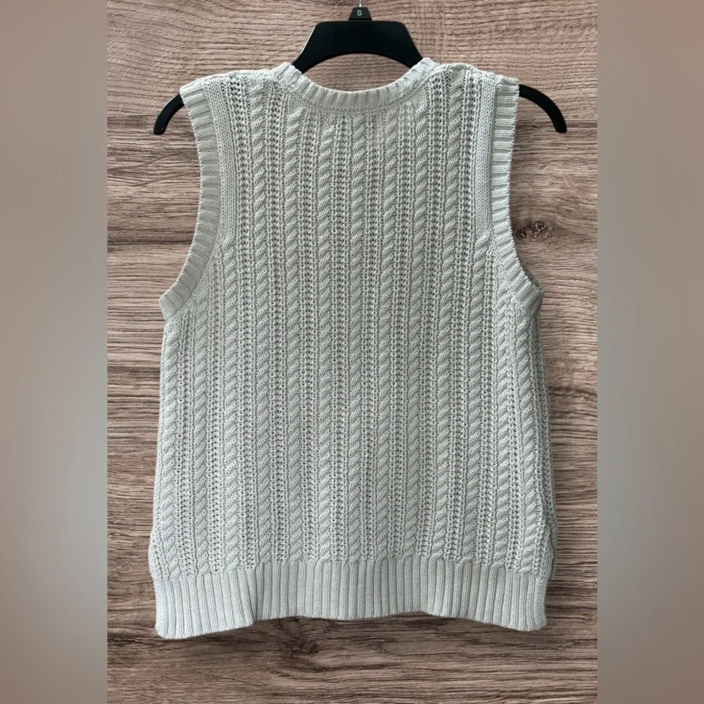 Rachel Zoe Cable Knit Sweater Vest Size S - Picture 5 of 10
